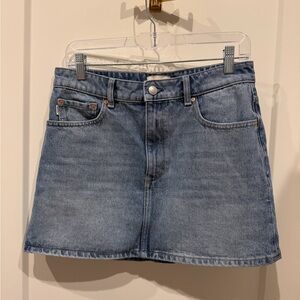 DL1961 Light Blue Denim Mini Skirt